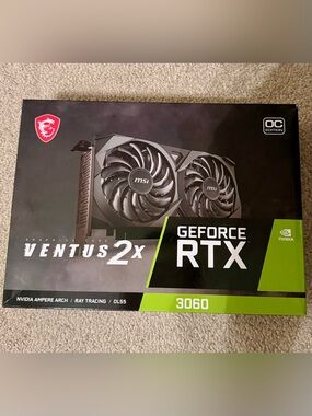 MSI GeForce RTX 3060 Ventus 2X 12G OC, Gaming Graphics Card
